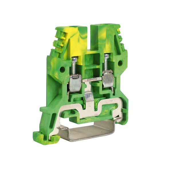 Earth conductor terminal TEO.4, green/yellow, 4 mmý image 1