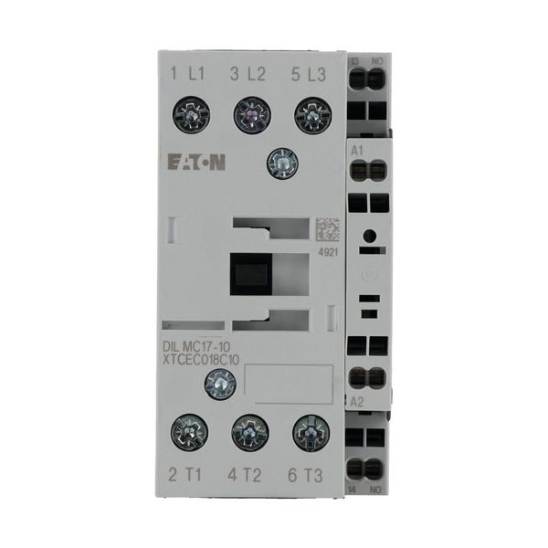 Contactor, 3 pole, 380 V 400 V 7.5 kW, 1 N/O, 230 V 50/60 Hz, AC operation, Spring-loaded terminals image 7