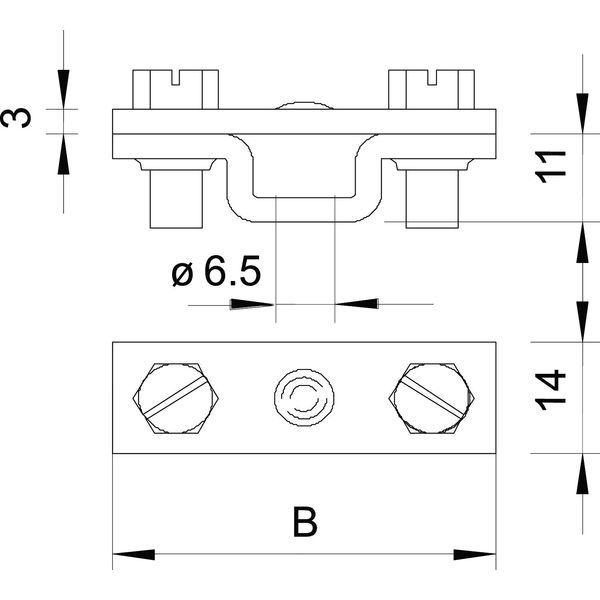 831 40 Spacer for steel strip 40mm image 2