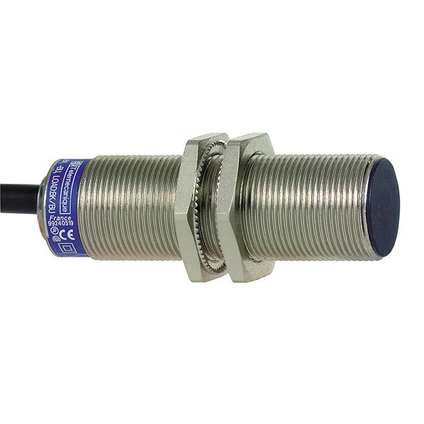 inductive sensor XS1 M18, L60mm, brass, Sn5mm, 12..24VDC, cable 10m image 1