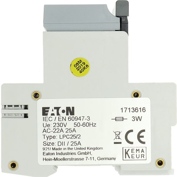 Fuse switch-disconnector, LPC, 25 A, service distribution board mounting, 2 pole, DII image 4