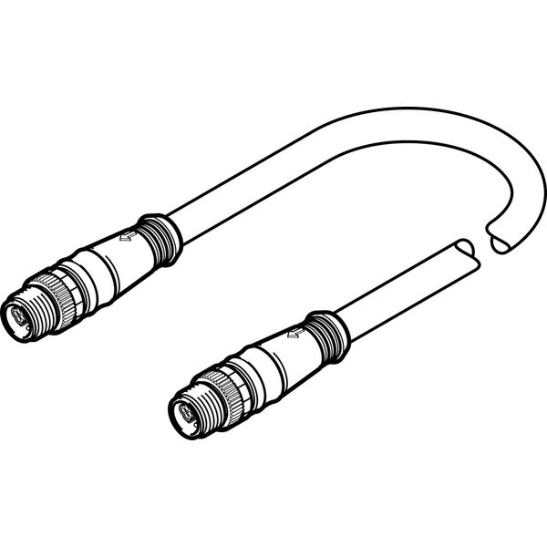 NEBC-F12G8-KH-0.5-N-S-F12G8 Connecting cable image 1