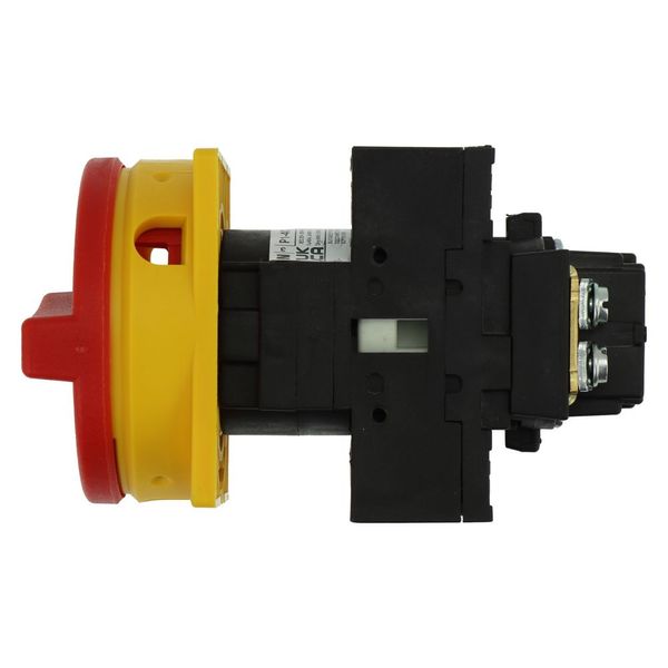 Main switch, P1, 40 A, flush mounting, 3 pole + N, Emergency switching off function, With red rotary handle and yellow locking ring, Lockable in the 0 image 10