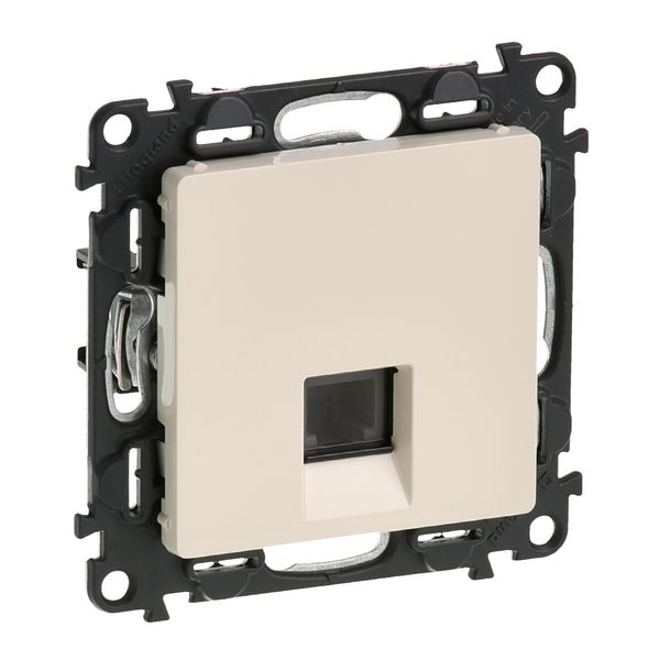 RJ 11 telephone socket Valena Life - with cover plate - ivory image 1
