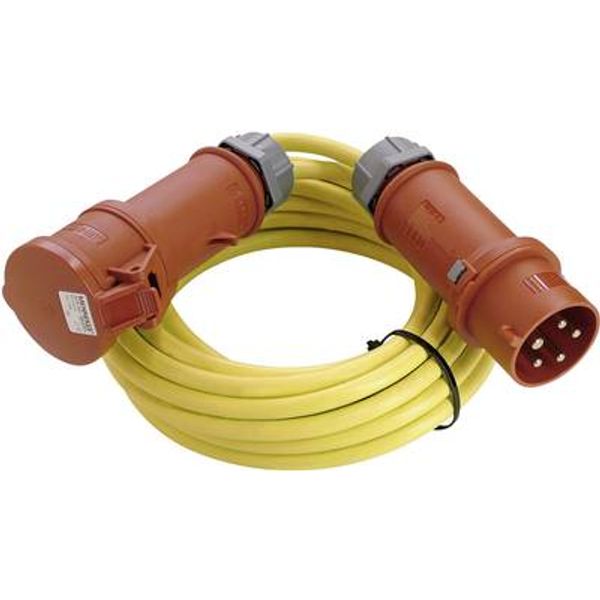 CEE-cable extension for construction site 32A / 22 Kw 50m AT-N07V3V3-F 5G2,5 yellow image 1