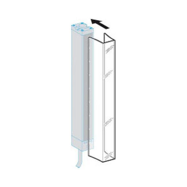 Lexan protective covers for transmitter-receiver pair - 2150 mm image 1