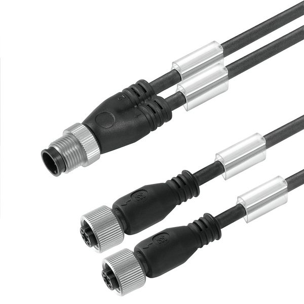 Sensor-actuator adaptor cable (assembled), Connecting line, M12 / M8,  image 1