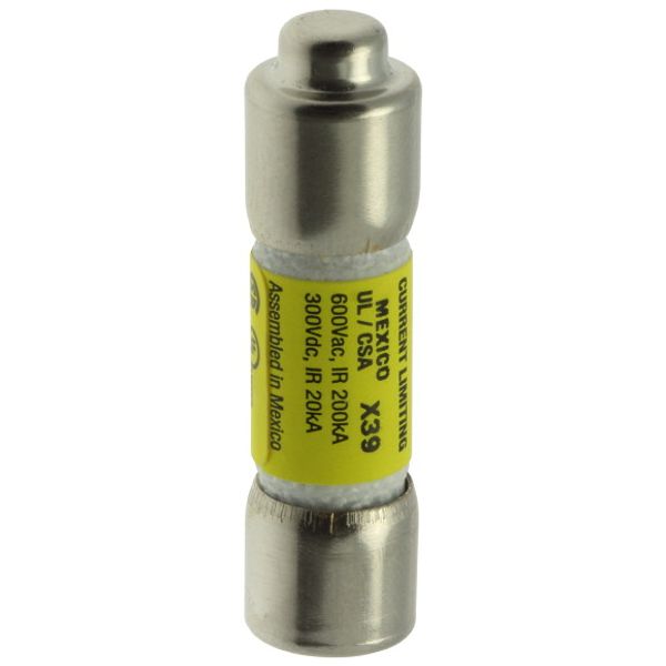 Fuse-link, LV, 0.5 A, AC 600 V, 10 x 38 mm, CC, UL, time-delay, rejection-type image 1