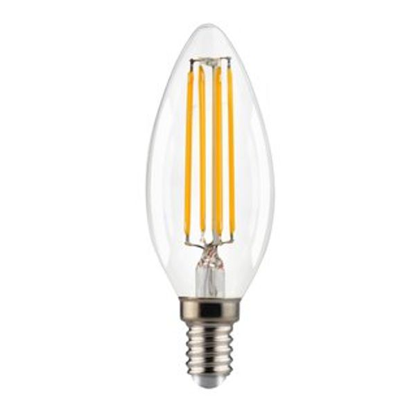 LED Bulb Filament E14 6.5W B35 2700K 806Lm LedMaxx image 1