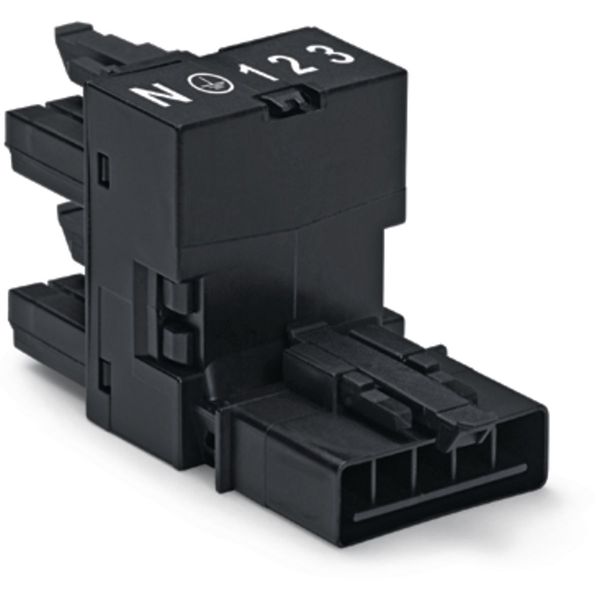 h-distribution connector 5-pole Cod. A black image 2