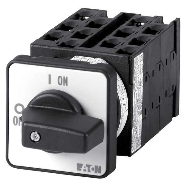 Reversing multi-speed switches, T0, 20 A, flush mounting, 6 contact unit(s), Contacts: 12, 45 °, maintained, With 0 (Off) position, 2-0-1-0-1-0-2, Des image 2