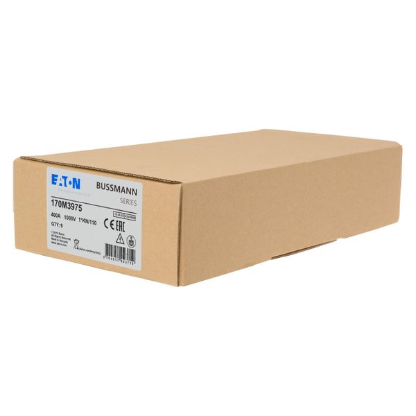 Fuse-link, high speed, 400 A, AC 1000 V, compact DIN 1, 43 x 61 x 138 mm, aR, DIN, IEC, type K indicator image 12