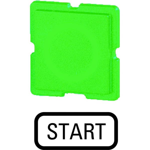 Button plate, green, START image 3