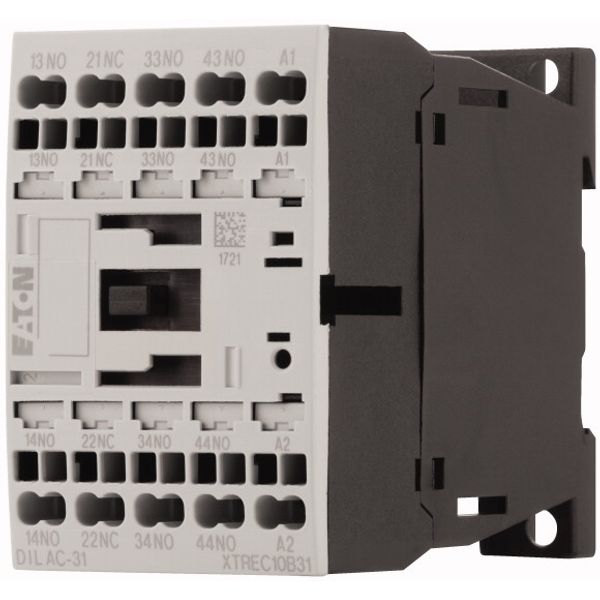 Contactor relay, 230 V 50 Hz, 240 V 60 Hz, 3 N/O, 1 NC, Spring-loaded terminals, AC operation image 3