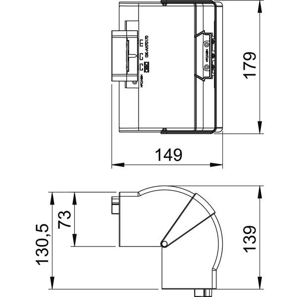 GK-AH70170CW External corner variable 70x170mm image 2