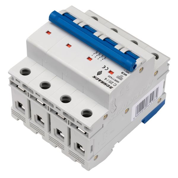 Miniature Circuit Breaker (MCB) AMPARO 6kA, C 20A, 4-pole image 5