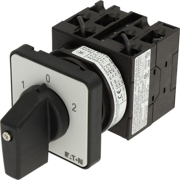 Reversing switches, T0, 20 A, flush mounting, 3 contact unit(s), Contacts: 5, 60 °, maintained, With 0 (Off) position, 1-0-2, Design number 8401 image 15