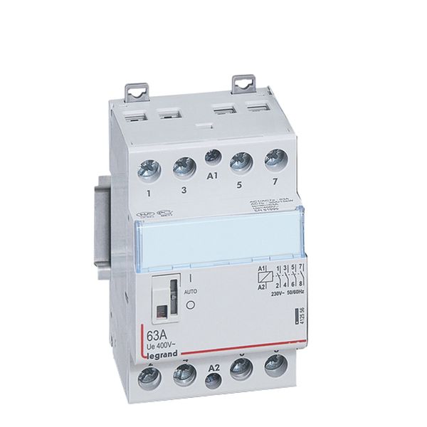 Power contactor CX³ - with 230 V~ coll and handle - 4P - 400 V~ - 63 A - 2 N/O image 2