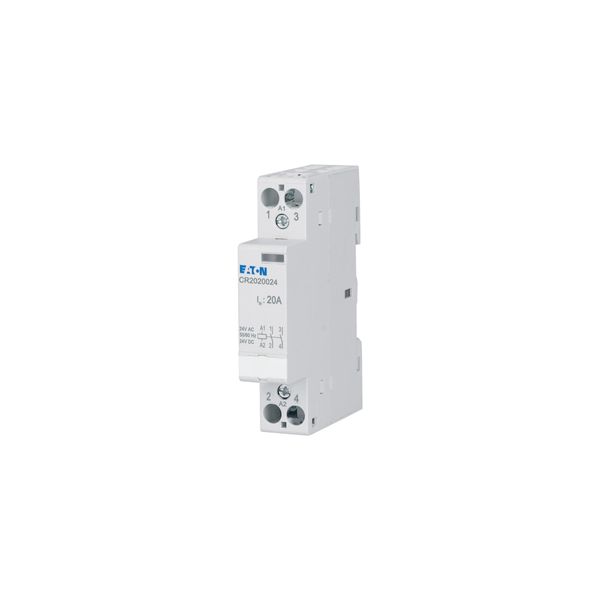 Installation contactor, 20A, 24V AC/DC, 2NO image 7