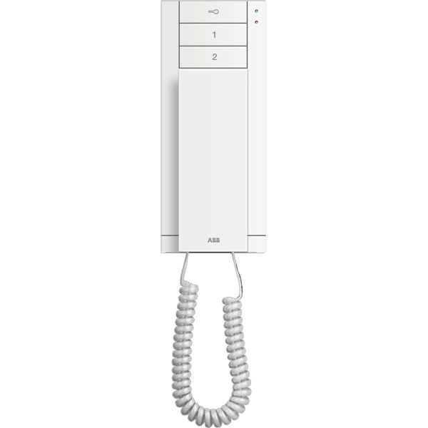 M22002-W-02 Audio handset indoor station, 3 buttons,White image 1