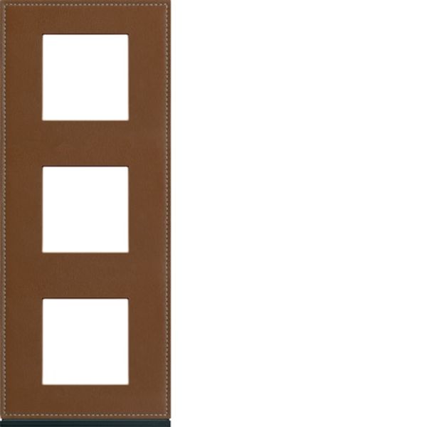 GALLERY FRAME 3x2 F. VERTICAL COFFEE LEATHER image 1
