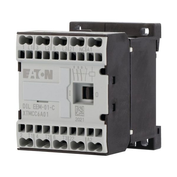 Contactor, 230 V 50 Hz, 240 V 60 Hz, 3 pole, 380 V 400 V, 3 kW, Contacts N/C = Normally closed= 1 NC, Spring-loaded terminals, AC operation image 8
