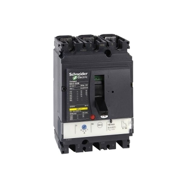 circuit breaker ComPact NSX100F, 36 kA at 415 VAC, TMD trip unit 63 A, 3 poles 3d image 3