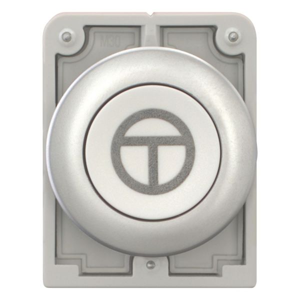 Pushbutton, RMQ-Titan, Flat, momentary, White, inscribed, Metal bezel, ON/OFF image 9