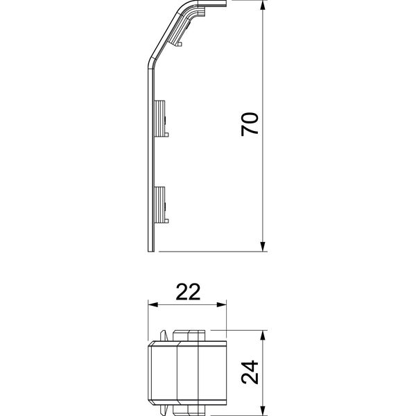 SL KUP2070 lgr Coupling SL 20x70 7035 image 2