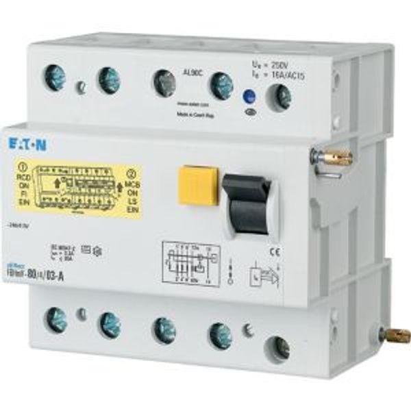 Residual-current circuit breaker trip block for AZ, 80A, 4pole, 1000mA, type S/A image 7