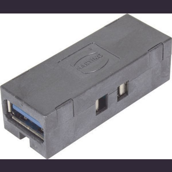 USB 3.0 HIFF Bulkhead coupler type A-A image 1