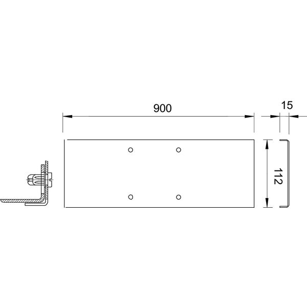 MASD 90 FT Cover with turn buckle for motor connection column 112x900 image 2