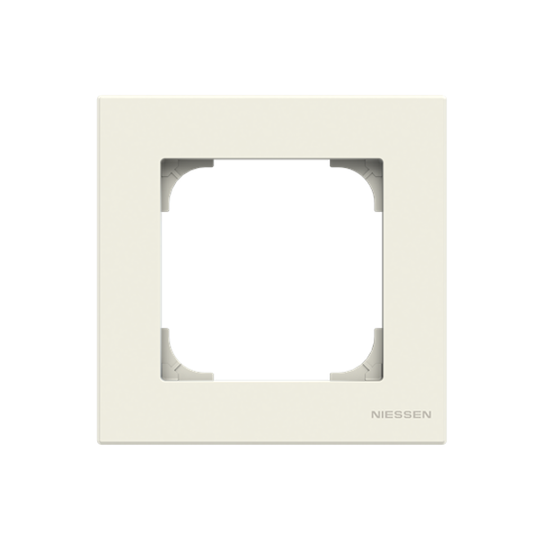8571.1 BL Frame 1-gang - Soft White 1gang White - Sky Niessen image 1