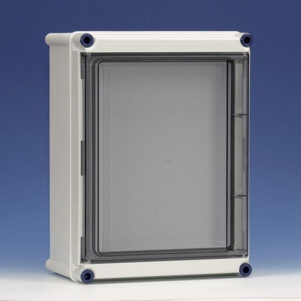 Encl. hinged cover blind + base plate, closed image 2