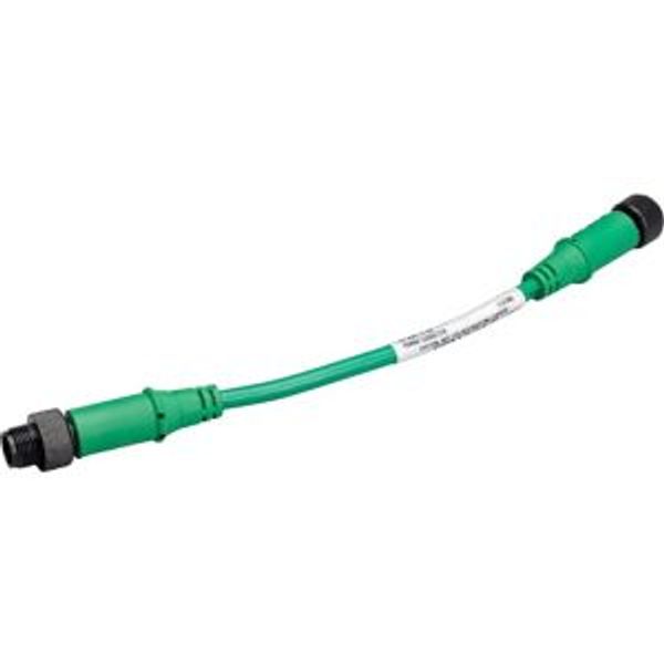 SWD round cable IP67, 0.3 m, 5 pole, prefabricated with M12 plug and M12 socket image 5