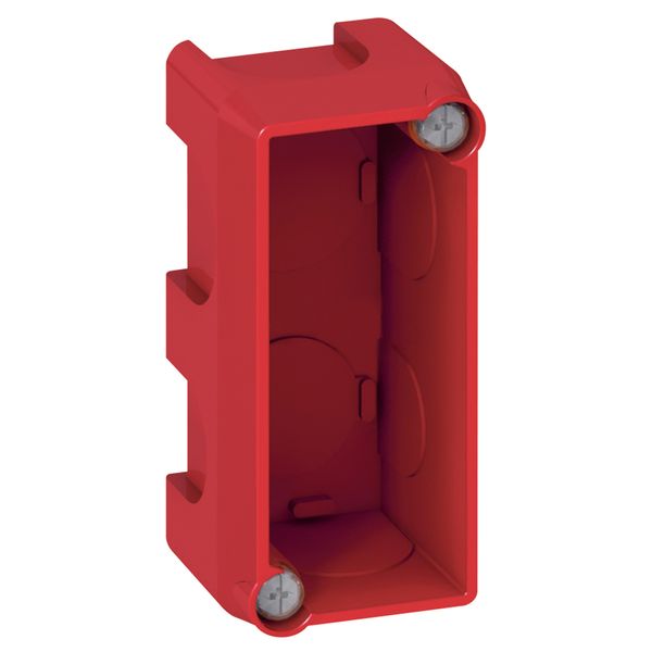 Flush mounting box Batibox - 1 gang for 1 Mosaic module - masonry image 1