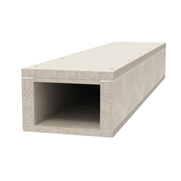 BSK 091016  Fire protection channel I90/E30, 105x160, gray Lightweight concrete with glass fibers image 1