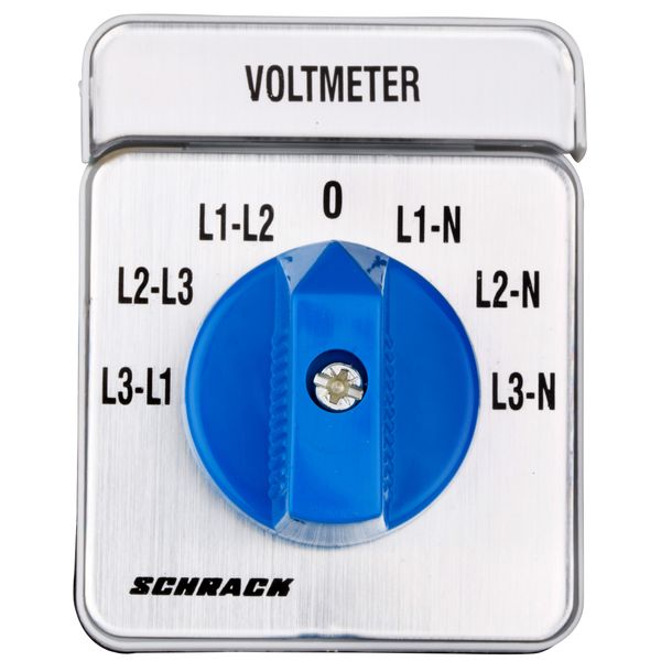 Voltmeter-Selector Switch 3 x L-L / 3 x L-N, Panel mounting image 2