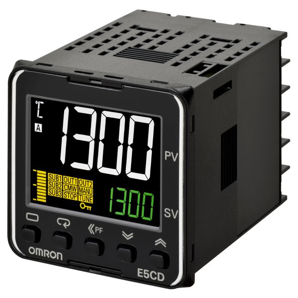 Temp. controller, PRO, 1/16 DIN (48 x 48 mm), 1 x 12 VDC pulse OUT, 2 image 3