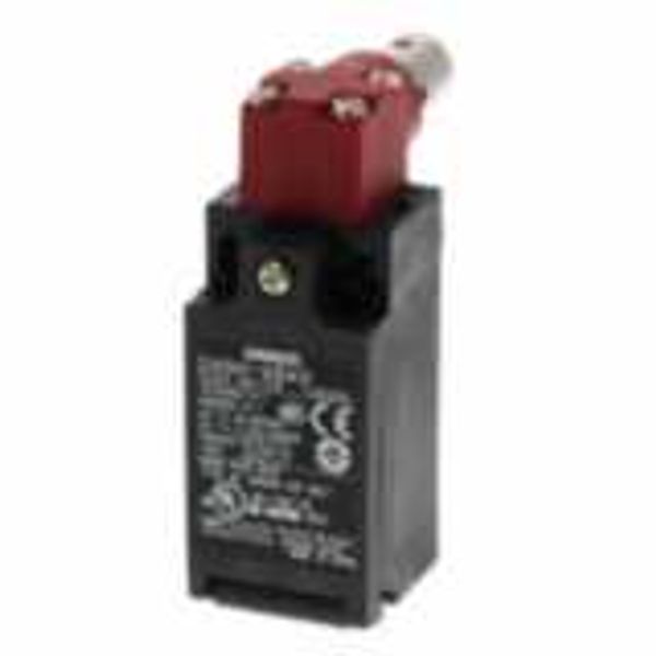 Safety Limit switch, D4NH, M20 (1 conduit), 3NC (slow-action), shaft a image 1