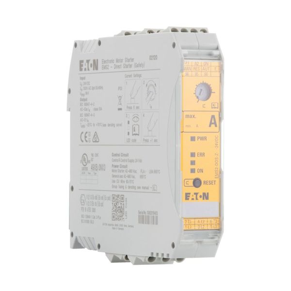 DOL starter, 24 V DC, 1,5 - 7 (AC-53a), 9 (AC-51) A, Screw terminals, Controlled stop, PTB 19 ATEX 3000 image 9