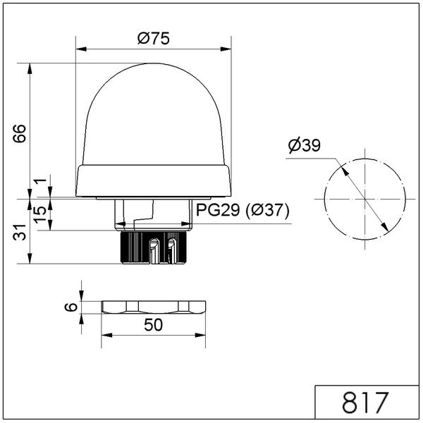 Flashing Beacon EM 24VDC RD image 3