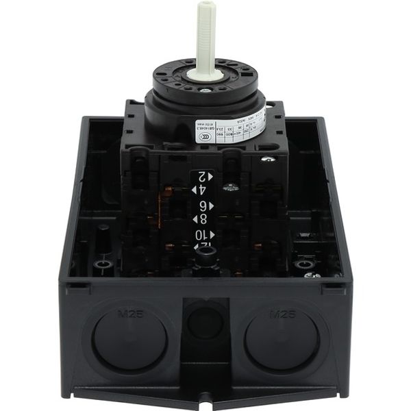 Star-delta switches, T3, 32 A, surface mounting, 4 contact unit(s), Contacts: 8, 60 °, maintained, With 0 (Off) position, 0-Y-D, Design number 8410 image 6