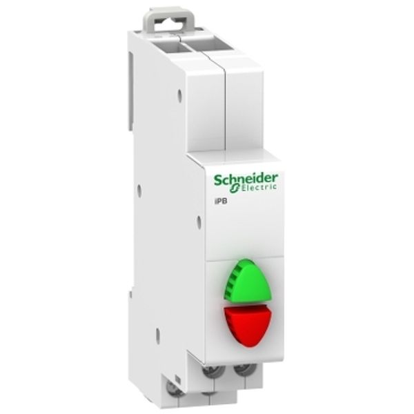 Acti9 iPB 1NO-1NC double push button green/red image 3