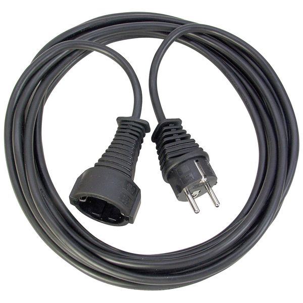 Quality plastic extension cable 5m black H05VV-F 3G1,5 image 1