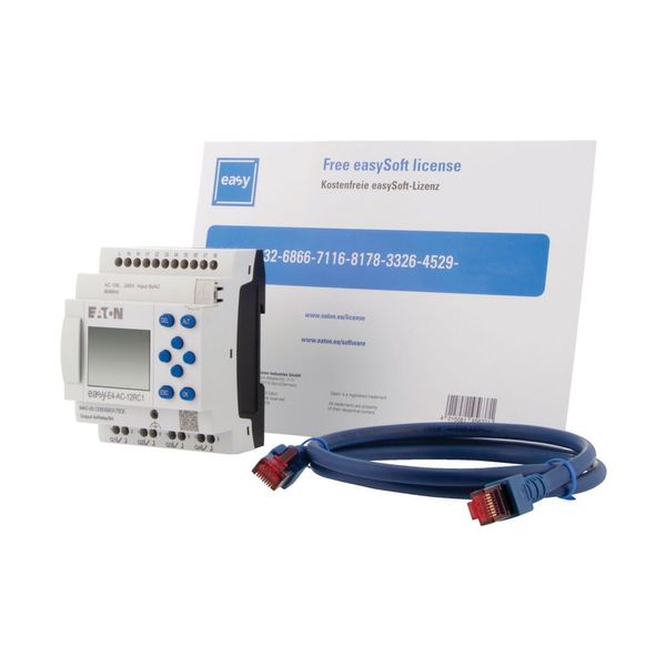 Starter package consisting of EASY-E4-AC-12RC1, patch cable and software license for easySoft image 9