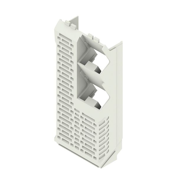 Side element, IP20 in installed state, Plastic, Light Grey, Width: 45  image 1