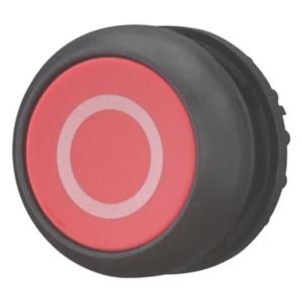 Pushbutton, RMQ-Titan, Flat, maintained, red, inscribed, Bezel: black image 2