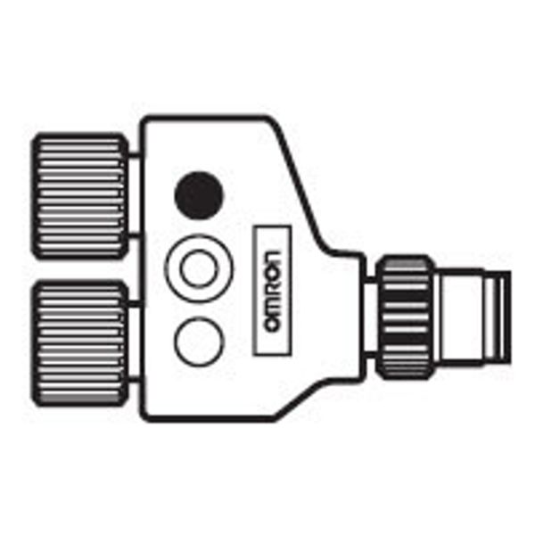 Y-Joint plug/socket M12 without cable (3 pole 1:2) image 2
