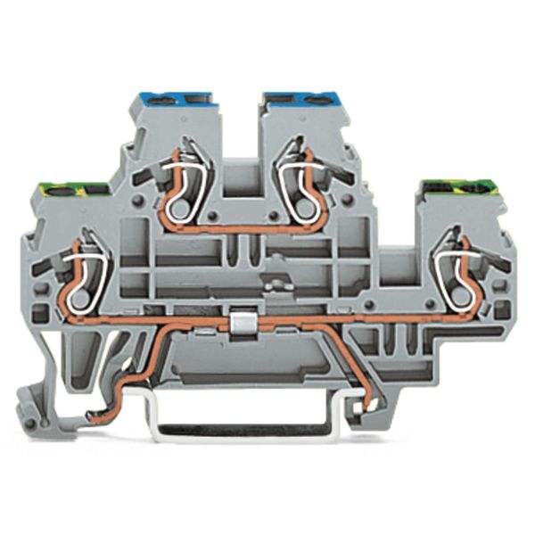 Double-deck terminal block Ground conductor/through terminal block 2.5 image 1